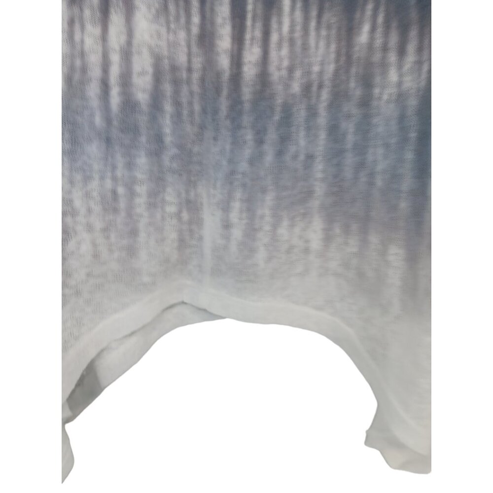 Women's Short Sleeve Tie-Dyed Tunic Top-MEDIUM-Casual Loose Fit-Long- Semi-Sheer - Picture 8 of 10